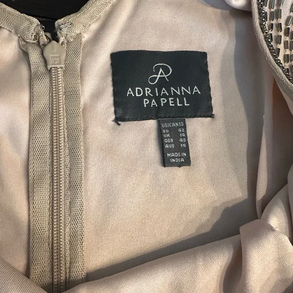 Adrianna Papell Gold Beaded Mini Dress - Picture 3 of 5